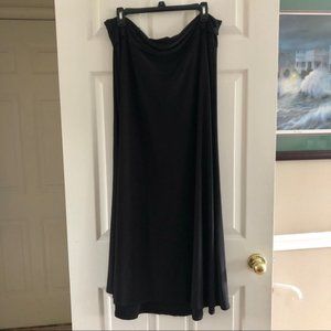 LuLaRoe Solid Black Maxi Skirt 2XL